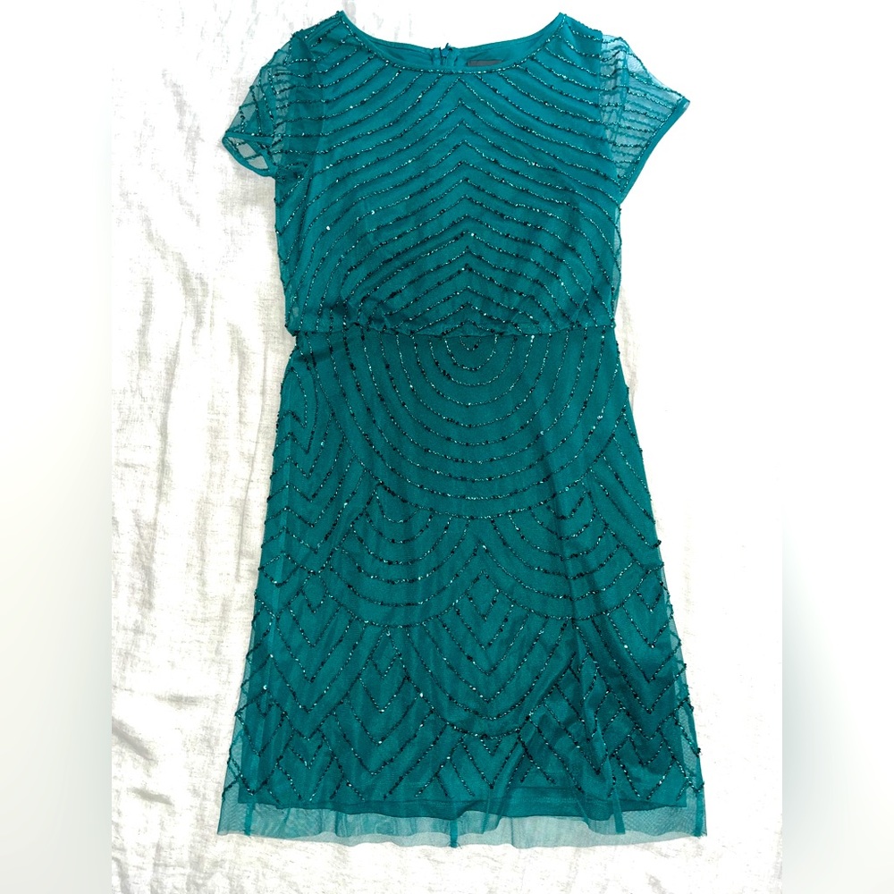 Adrianna Papell beaded cocktail dress